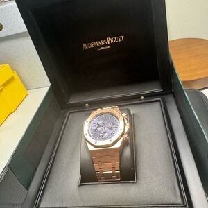 Audemars Piguet Rose Gold and Black Watch